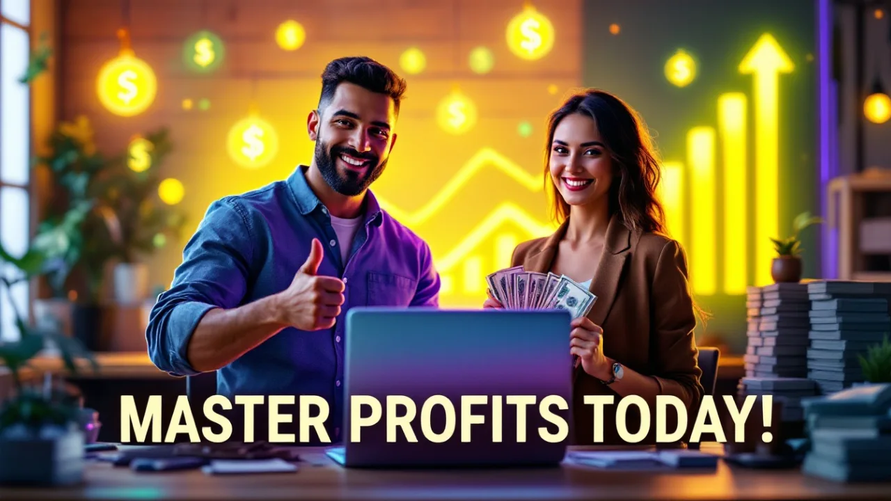 Couple enjoying affiliate marketing success