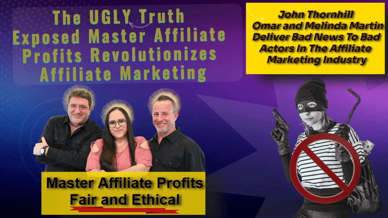 Promotional graphic for ethical affiliate marketing campaign.