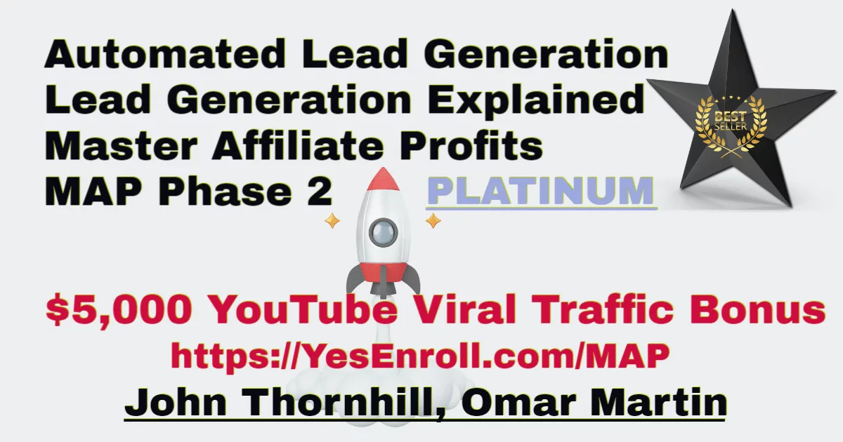 Affiliate marketing lead generation promotional graphic.