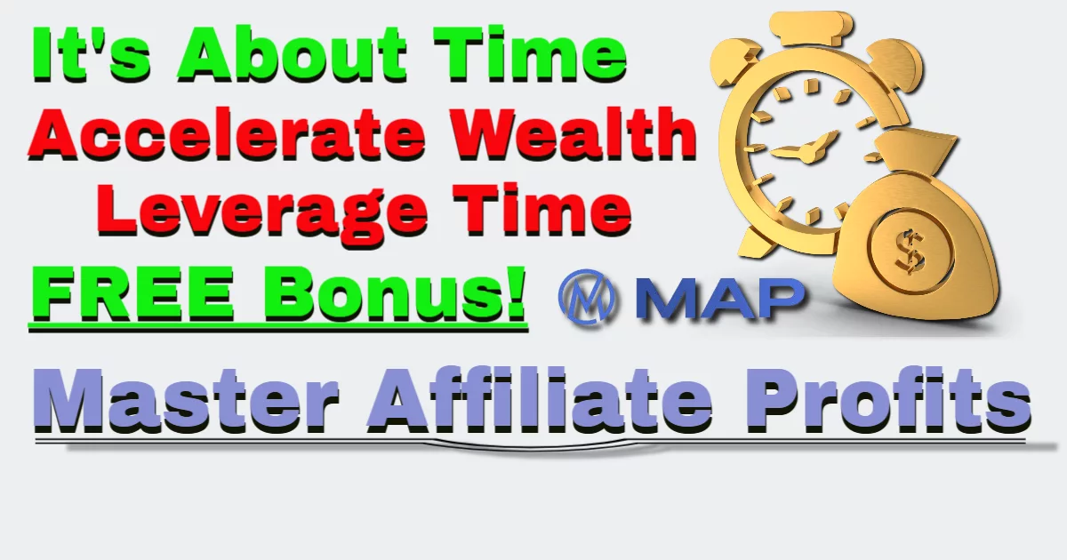 Promotional banner for wealth acceleration and affiliate profits.