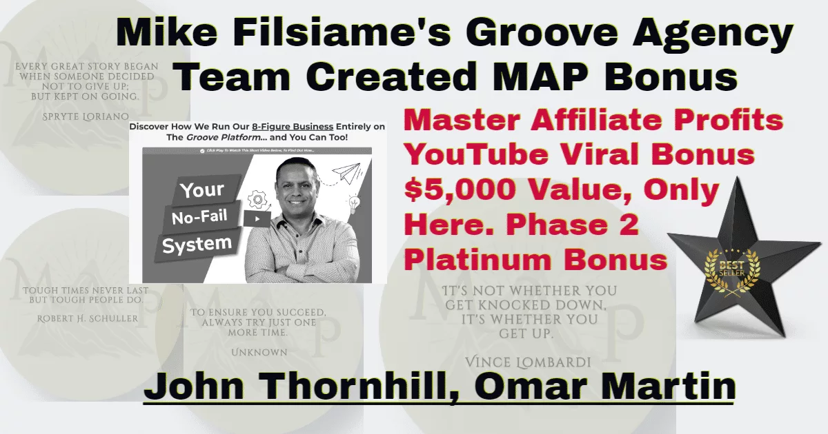 “Mike Filsiame’s Inspired Exclusive $5,000 Bonus for Master Affiliate Profits Phase 2 Members, Dori O’Neill’s MAP Bonus!”