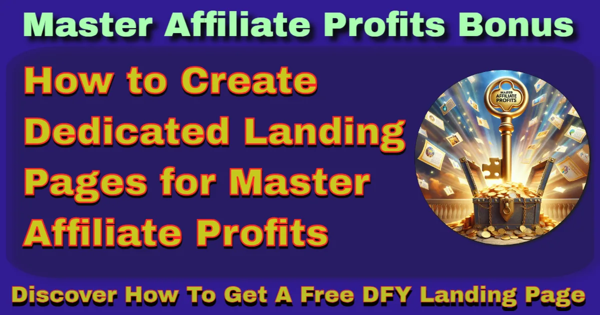 How to Create Dedicated Landing Pages for Master Affiliate Profits