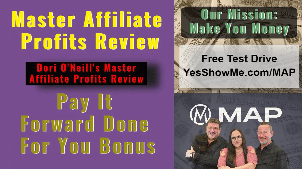 Master Affiliate Profits Review, Dori O'Neill's Done For You Affiliate Marketing Bonuses