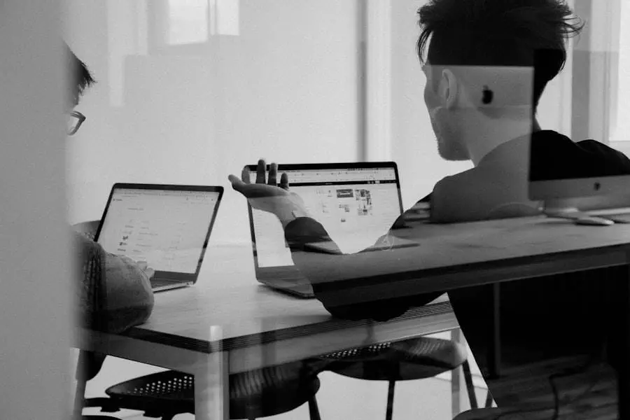 Take the Master Affiliate Profits Test Drive. Student looking at PC